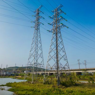 برج زاویه ای آهن ولتاژ بالا برق سرعت باد 30-180 Km/h برج انتقال 132kv