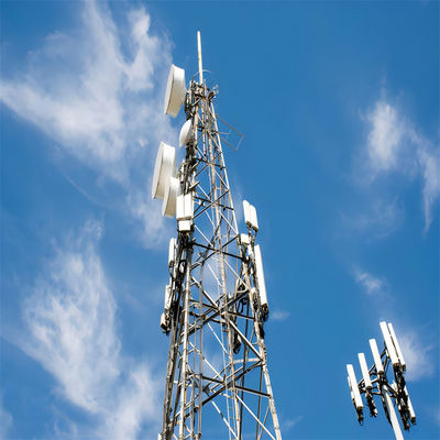 برج 30 متری خودپذیر برای ارتباطات برج GSM ساخته شده از فولاد زاویه ای