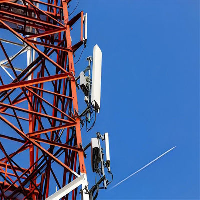 برج 30 متری خودپذیر برای ارتباطات برج GSM ساخته شده از فولاد زاویه ای