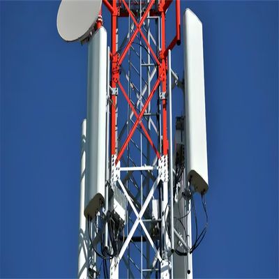 برج 30 متری خودپذیر برای ارتباطات برج GSM ساخته شده از فولاد زاویه ای