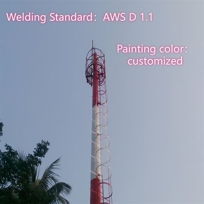 آهن وای فای تلفن همراه آنتن برج 25m 40m ارتفاع شبکه تلفن همراه ارتباطات