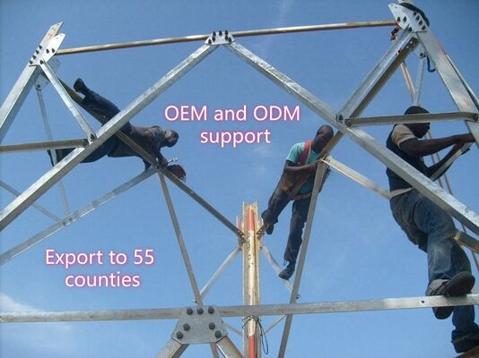 5 10 15 20 25 30 M خود پشتیبانی گالوانیزه فولاد زاویه ای 3 برج پای 5-100M