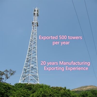20 30 40M 3 پای لوله ای فولاد بی سیم Isp اینترنت 5G Wifi Bts برج انتقال مخابرات