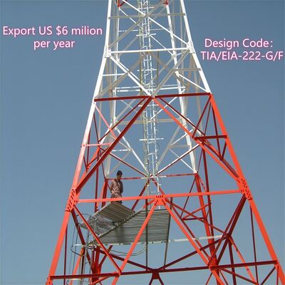 20 30 40M 4 پاهای زاویه ای فولادی شبکه ماندگار 5G Wifi Signal Cell Booster برج مخابرات