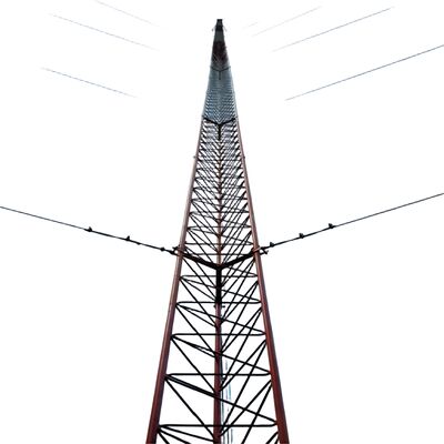 3 ساق سیم گالوانیزه استیل 30 40 50 65m 4G 5G وای فای رادیو ماهواره ای برج ارتباطات مخابراتی