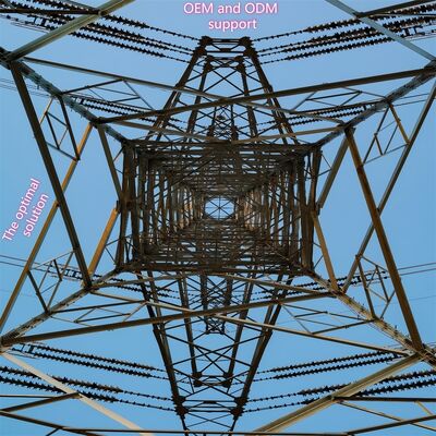 برج فولادی 4 پایه برج فولادی زاویه دار طراحی شده برای مخابرات با ساخت و ساز قوی و انطباق با کدهای طراحی بین المللی