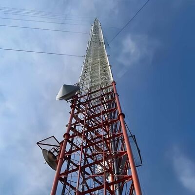 Guyed Wire Tower designed extensive coverage elevation applications using steel materials proven engineering design codes