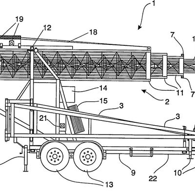 برج تلسکوپی 15-30M فولاد گالوانیزه کامیون نصب شده آنتن ارتباطی 40M/S ضد باد