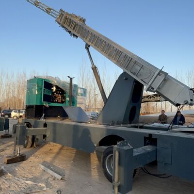 دکل تلسکوپی سنگین با انحراف عمودی کمتر از یک در هزار، ارائه دهنده عملکرد برای وظایف ارتباطی و روشنایی