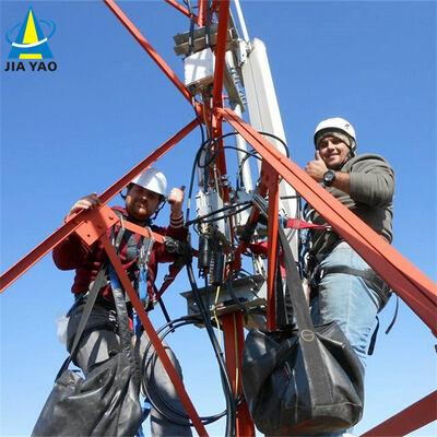 برج استیل زاویه ای 3 پایی بدن برج مثلث با شیب برابر یا شیب متغیر و قطعه متقاطع زاویه ای فولادی برای ارتباطات