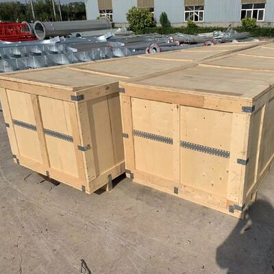 برج سیمی مهار خورشیدی یکپارچه 20 متر تا 50 متر برای نظارت و ارتباط از راه دور نیروگاه فتوولتائیک