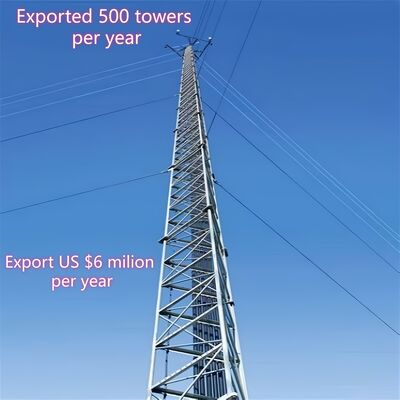 برج سیمی مهاردار ۱۵ تا ۶۰ متری برای نظارت هیدرولوژیکی و انتقال داده از راه دور