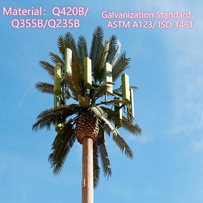 15 21 27M Scenic Zone Bionic Tree Steel Galvanized Outdoor 5G 4G Wifi Communication Tower