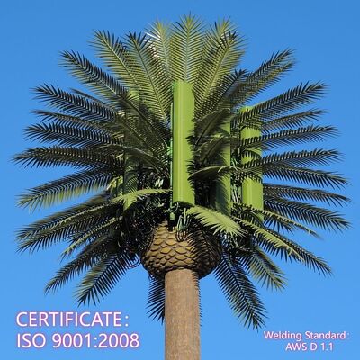 10 16 22 متری منطقه مسکونی Bionic Tree استتار فولاد گالوانیزه خود نگهدار در فضای باز 5G 4G برج مخابراتی Wifi