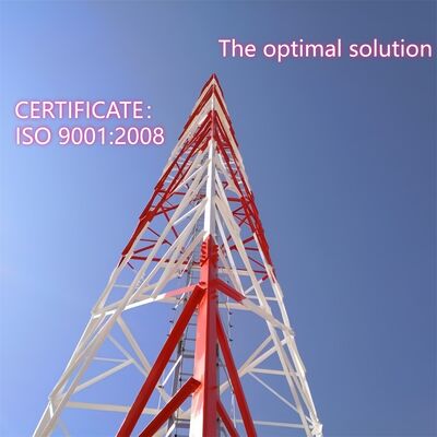 10 16 22 28M سبک وزن سه پایه فولادی زاویه دار گالوانیزه خود نگهدار در فضای باز 5G 4G Wifi Rural Telecom Tower
