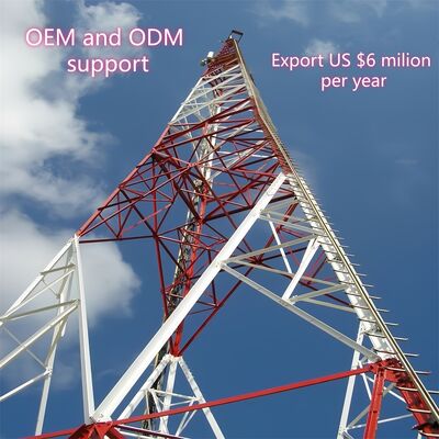 13 19 25 31M 3 پایه زاویه ای فولاد گالوانیزه سبک وزن خود پشتیبانی در فضای باز 5G 4G Wifi برج پوشش منطقه کوچک