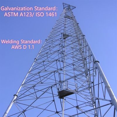 18 26 34M 3 Leg Tubular Steel Galvanized Low Maintenance Outdoor  5G 4G Wifi Durable Communication Tower