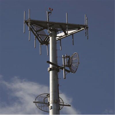 18 26 34M شهری تک‌قطبی از فولاد گالوانیزه گالوانیزه در فضای باز 5G 4G Wifi Beesthetic Telecom Tower