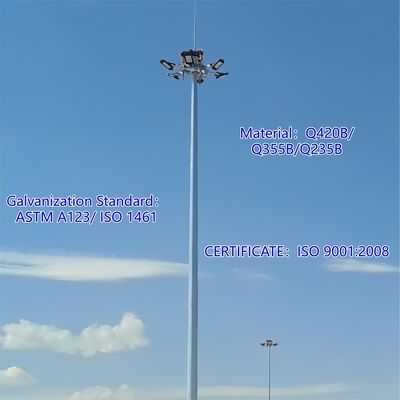14 20 26M جمع و جور تک قطبی فولاد گالوانیزه خود پشتیبانی در فضای باز ماهواره 5G 4G منطقه کوچک مخابراتی