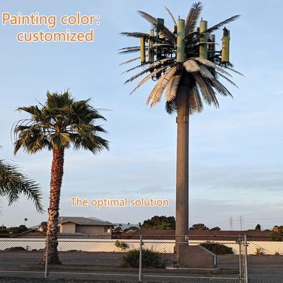 36M Bionic Tree Tower featuring modular components and hidden cable management systems for clean and telecom equipment installation