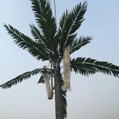 برج ارتباطات درخت بیونیک فولاد گالوانیزه 25 متر سیگنال 5G مناطق منظره ای طراحی منظره ای
