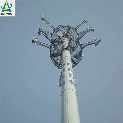20M 30M مونوپول OEM ODM قابل تنظیم برج مخابراتی خدمات طراحی مواد تمام ارتفاع