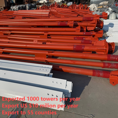 3 Leg Tubular Anti-Corrosion 304 Stainless Steel Communication Tower For Chemical Plant Area