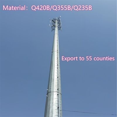 20M 30M Monopole Edge Computing Supported Communication Tower Speed Data Processing For Smart City