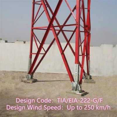 20M 40M Lightweight 3 Legged Angle Lattice Tower For Emergency Communication