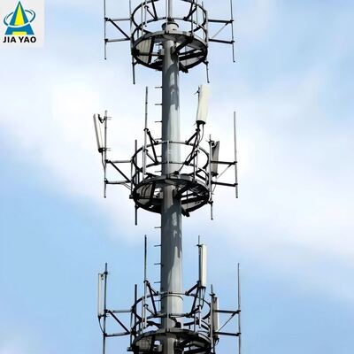 برج ارتباطی تک قطبی فولادی 28M برای پوشش سیگنال