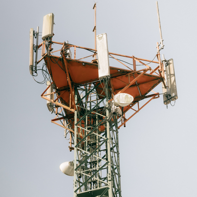 42M Hot Dip Galvanized 4 Legged Telecom Tower Multi Antenna For University Campus