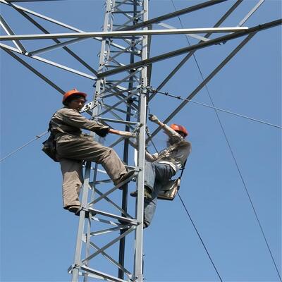 38M Guyed Wire Steel Tower Hot Dip Galvanized For Long Distance Microwave
