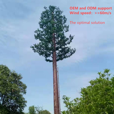 15 25 32 متری سفارشی Bionic Pine Tree Tower برای پوشش سیگنال 5G پارک شهر