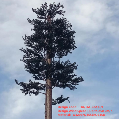 15 25 32 متری سفارشی Bionic Pine Tree Tower برای پوشش سیگنال 5G پارک شهر