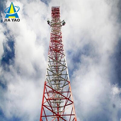 35 48 53M Q355 فولاد 3 پایه برج فولادی زاویه دار هزینه پایه پایین برای پوشش دهی 5G