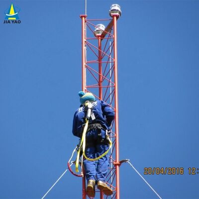 برج سیمی بسیار بالا برای پخش تلویزیون رادیویی دوربرد ANSI/TIA-222 دکل مشبک استاندارد مقاوم با سیستم لنگر فولادی مقاوم