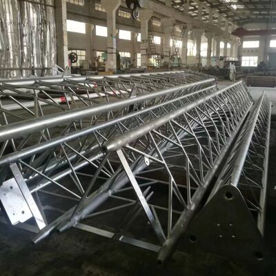 برج سیمی بسیار بالا برای پخش تلویزیون رادیویی دوربرد ANSI/TIA-222 دکل مشبک استاندارد مقاوم با سیستم لنگر فولادی مقاوم