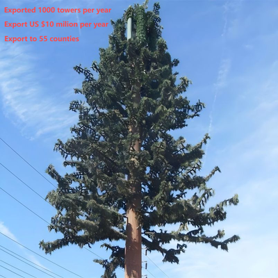 24m 30m Artificial Pine Tree Camouflaged Monopole Tower Bionic Antenna Telecom Tower