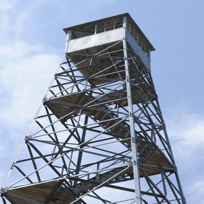 30m-60m Galvanized Steel Lightning Protection Monitoring Observation Telecom Tower